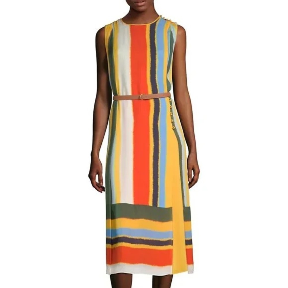 Offers Welcome!! NWT Tory Burch Silk Bettina Dress in Balloon Stripe - 14